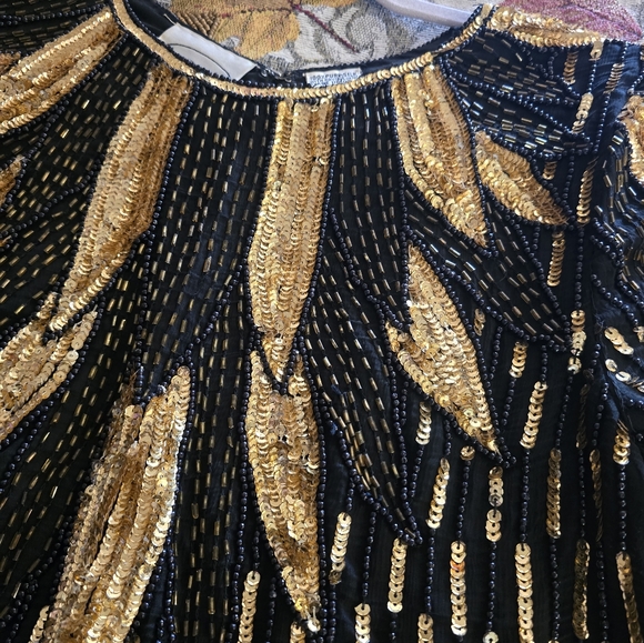 Women's Vintage Sequin Blouse and Skirt Size Medium - Picture 3 of 9